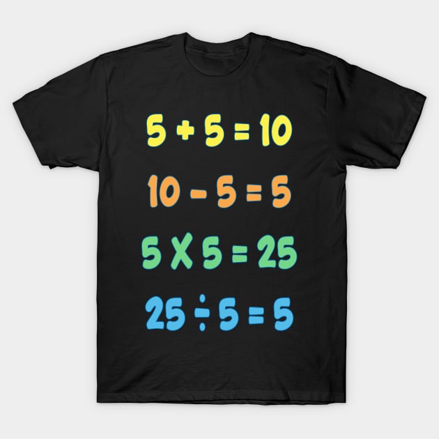 Beginning With Mathematical Operations T-Shirt by K0tK0tu